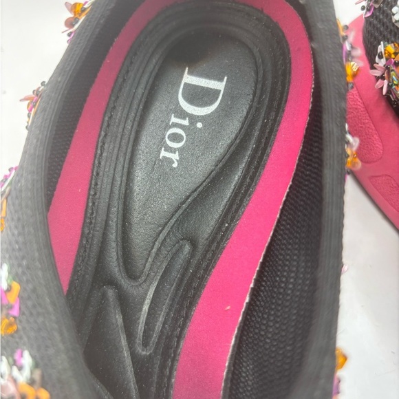Dior Mesh Floral Embellished Fusion Slip On Sneakers Size 36 - Picture 7 of 8